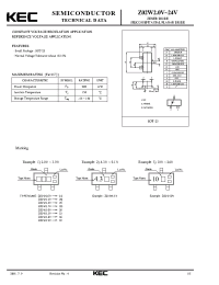 Datasheet Z02W2.4V manufacturer KEC